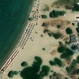 Sand Volleyball Court — aerial view