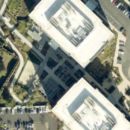 Sand Volleyball Court, Milpitas, CA — aerial view