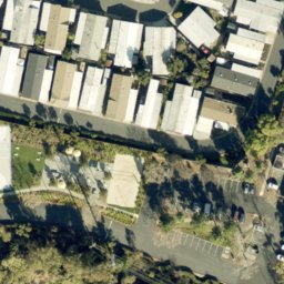 Sand Volleyball Court, Milpitas, CA — aerial view