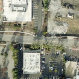 Sand Volleyball Court — aerial view