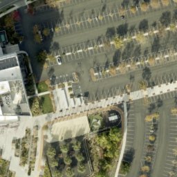 Sand Volleyball Court, Sunnyvale, CA — aerial view