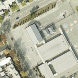 Sand Volleyball Court, Milpitas, CA — aerial view