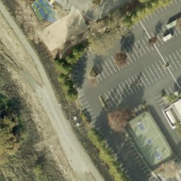 Sand Volleyball Court, Milpitas, CA — aerial view