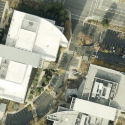 Sand Volleyball Court, Sunnyvale, CA — aerial view