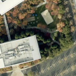 Sand Volleyball Court, Milpitas, CA — aerial view