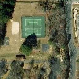 Volleyball Court, VA — aerial view