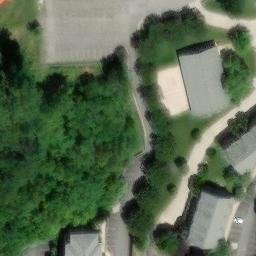 Sand Volleyball Court, Lynchburg, VA — aerial view