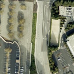 Sand Volleyball Court, Santa Clara, CA — aerial view