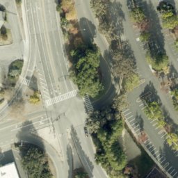 Sand Volleyball Court, Mountain View, CA — aerial view