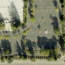 Sand Volleyball Court, Santa Clara, CA — aerial view