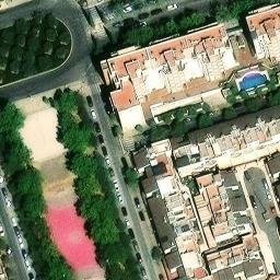 Sand Volleyball Court — aerial view