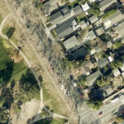 Sand Volleyball Court, San Jose, CA — aerial view