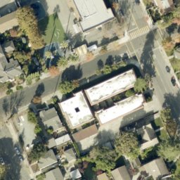 Sand Volleyball Court, Santa Clara, CA — aerial view