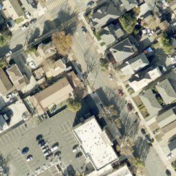 Sand Volleyball Court, San Jose, CA — aerial view