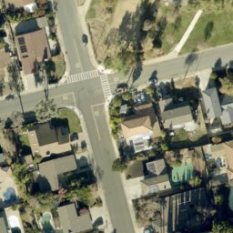 Sand Volleyball Court, Alum Rock, CA — aerial view