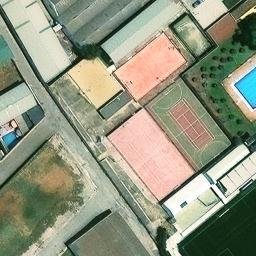 Volleyball Court — aerial view