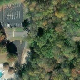 Sand Volleyball Court, VA — aerial view