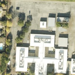 Sand Volleyball Court, Saratoga, CA — aerial view