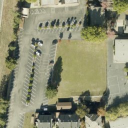 Sand Volleyball Court, Campbell, CA — aerial view