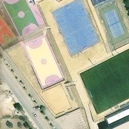 Sand Volleyball Court — aerial view
