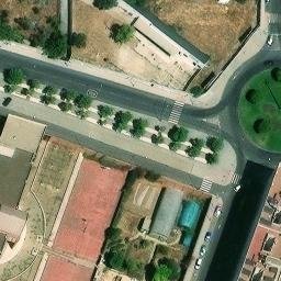 Volleyball Court near Huelva — aerial view