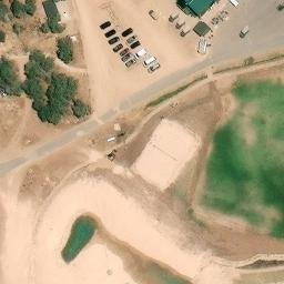 Sand Volleyball Court, UT — aerial view