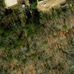 Sand Volleyball Court, Williamsburg, VA — aerial view