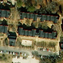 Lettie Pate Whitehead Evans Beach Volleyball Court — aerial view