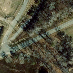 Sand Volleyball Court, Cape Charles, VA — aerial view