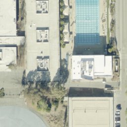 Sand Volleyball Court, Saratoga, CA — aerial view