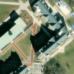 Pearson Hall Volleyball Court — aerial view