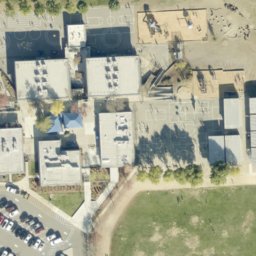 Sand Volleyball Court, Cambrian Park, CA — aerial view