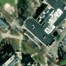 Sand Volleyball Court, Blacksburg, VA — aerial view