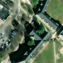 Sand Volleyball Court, Blacksburg, VA — aerial view