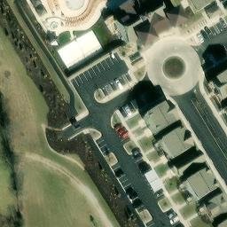 Volleyball Court, VA — aerial view