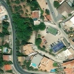 Sand Volleyball Court — aerial view