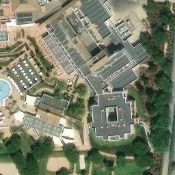 Sand Volleyball Court — aerial view