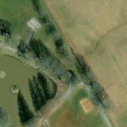 Sand Volleyball Court, Blacksburg, VA — aerial view