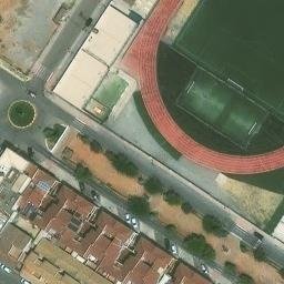 Sand Volleyball Court — aerial view