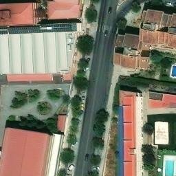 Sand Volleyball Court — aerial view