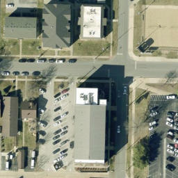 Sand Volleyball Court, Springfield, MO — aerial view