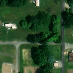 Sand Volleyball Court, White Plains, KY — aerial view