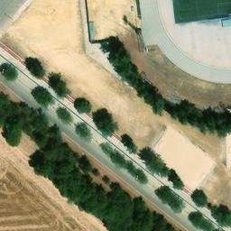 Sand Volleyball Court — aerial view