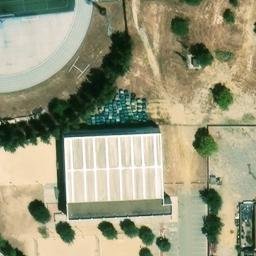 Sand Volleyball Court — aerial view