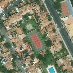 Volleyball Court near Ogíjares — aerial view