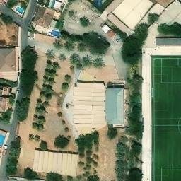 Sand Volleyball Court — aerial view