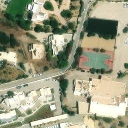 Sand Volleyball Court — aerial view