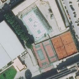 Volleyball Court — aerial view
