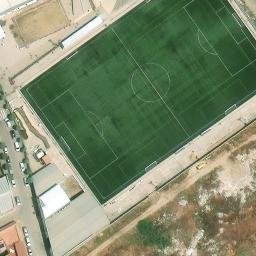 Sand Volleyball Court — aerial view