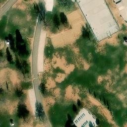 Sand Volleyball Court, Liberal, KS — aerial view